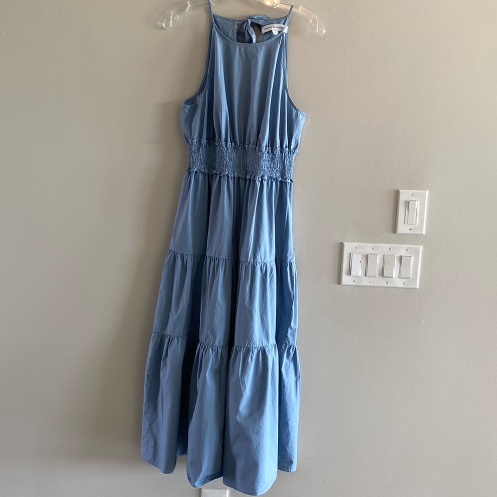 Emma & Michele cotton tiered cottagecore ruffled maxi size M